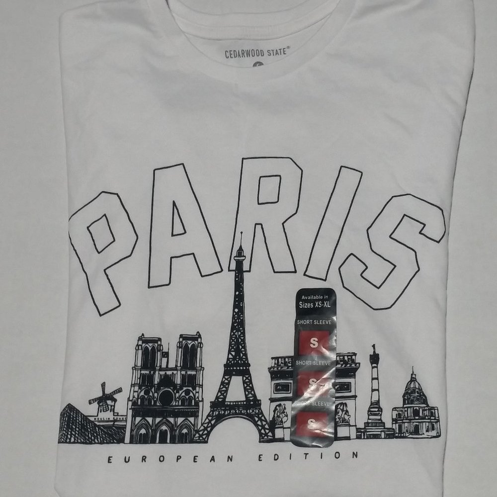 Paris Tee-Shirt fr Paris France by Cedarwood State